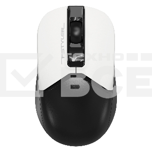 Мышь беспроводная A4Tech Fstyler FG12S белый/черный, 1200 dpi, радиоканал, USB, кнопки - 3