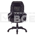 Кресло руководителя Бюрократ CH-868N Leather Venge черный, искусственная кожа, крестовина пластик, фото10