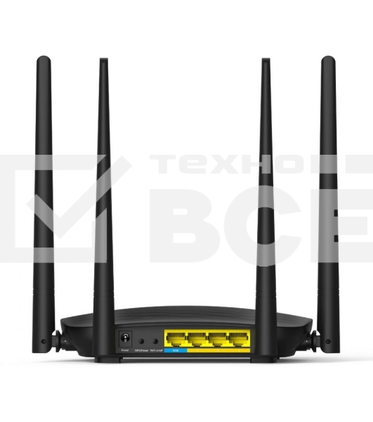 Маршрутизатор Tenda AC5 1200Mbps 11AC wave2Router, MU-MIMO,1Ghz CPU，4X5dbi Antennas, 1X100Mbps WAN, 3x100Mbps LAN,WiFi On/Off Switch,Universal Rep