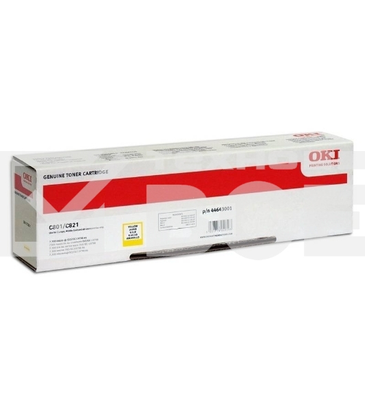 Картридж лазерный Oki C801/821 7.3K (yellow)