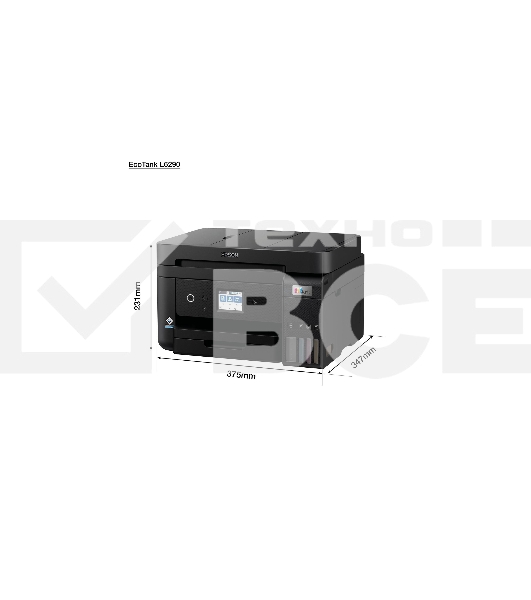 МФУ струйное Epson L6290, А4, цветной, печ. до 15/8.5 стр/мин., 4800x1200 dpi (печ.), 1200 x 2400 dpi (скан.), Wi-Fi, Ethernet, USB