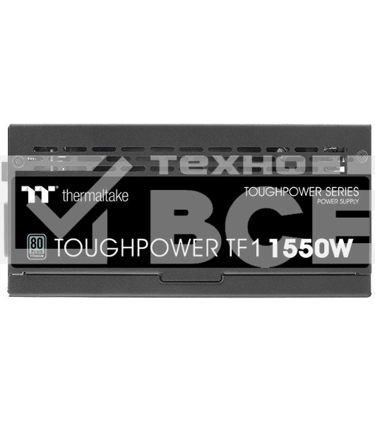Блок питания Thermaltake Toughpower TF1 PS-TPD-1550FNFATE-1, 1550Вт, 80 PLUS Titanium, 140мм, модульный, черный