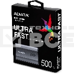 Внешний накопитель SSD ADATA 500ГБ USB-C, SE880, R/W 2000MB/2000MB/s, серый, фото9