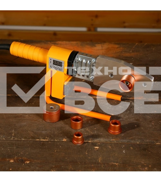 Сварочный аппарат для пластиковых труб Deko PPWM2100W LCD раструбная 2.1кВт (кейс в комплекте)