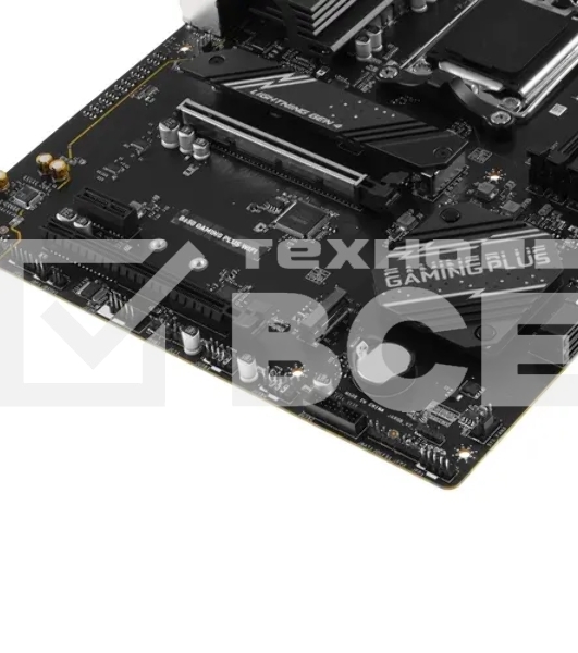 Материнская плата MSI B650M GAMING PLUS WIFI, AM5, AMD B650, 4xDDR5, 4xSATA, 2xM.2, 1xPCI-E 4.0 x16, 2xPCI-E x1, 1xHDMI, 1xDP, 1x 2.5Gb LAN, 4xUSB-A 3.2 Gen 1, 3xUSB-A 3.2 Gen 2, 1xUSB-C 3.2 Gen 2, 3x3.5 мм, 7.1, Micro-ATX