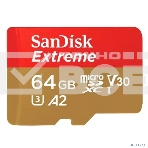 Флеш карта microSD 64Gb SanDisk microSDXC Class 10 UHS-I A1 C10 V30 U3 Extreme 170Mb/s, фото5