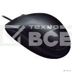 Мышь проводная Logitech B100 черный, 1000 dpi, USB, кнопки - 3, фото16
