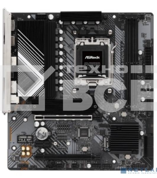 Материнская плата ASRock B650M-HDV/M.2, AM5, AMD B650, 2xDDR5, 4xSATA, 2xM.2, 1xPCIe 4.0 x16, 1xPCIe 4.0 x4, 1xPCIe 3.0 x1, 1xDP, 1xHDMI, 1x2.5Gb LAN, 1xUSB-C 5Gbps, 2xUSB-A 5Gbps, 4xUSB-A 2.0, 3x3.5 мм, 7.1, mATX