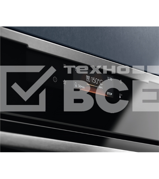 Духовой шкаф Electrolux с паром SteamCrisp, основной цвет - нержавеющая сталь, сенсорное управление, цветной ЖК-дисплей, электронное регулирование времени и температуры, будильник, таймер отключения, отложенный старт, хромированные направляющие из нержавеющей стали Easy Entry , телескопические направляющие FlexiRunners (1 ур) с изменением высоты установки, 3 стекла, пиролитическая очистка, термощуп, плавное закрытие дверцы SoftClosing, Италия