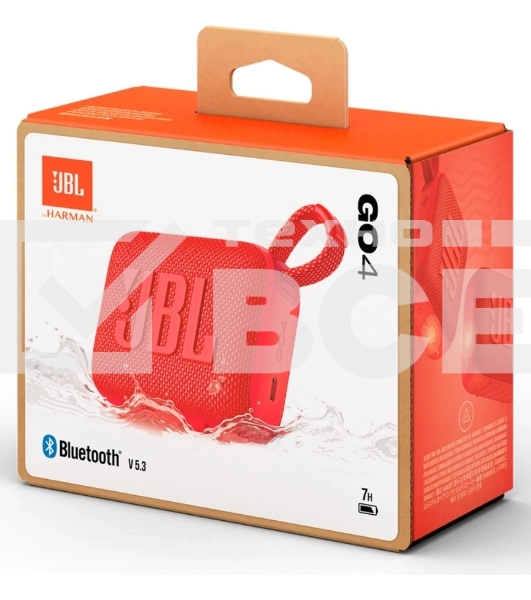 Портативная акустика JBL GO 4, красный