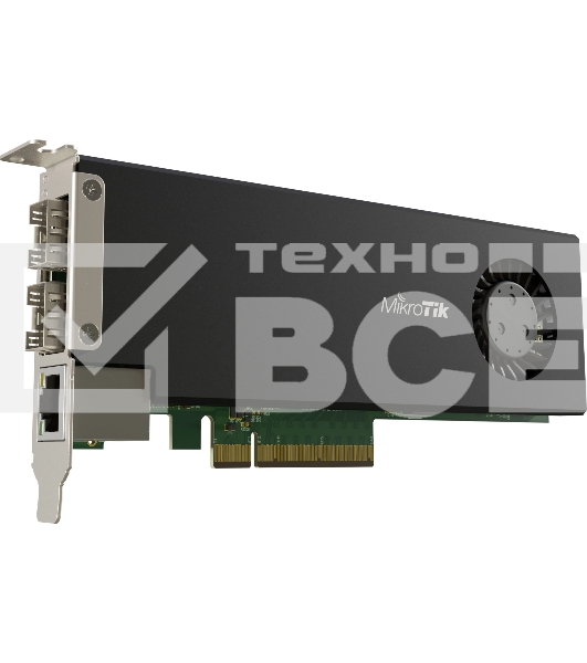 Сетевая карта MikroTik Cloud Core Router 2004-1G-2XS-PCIe network interface card with quad-core ARMv8 64-bit AL32400 CPU, 4GB RAM, 2x25G SFP28 cages, 1xGbit LAN, RouterOS L6