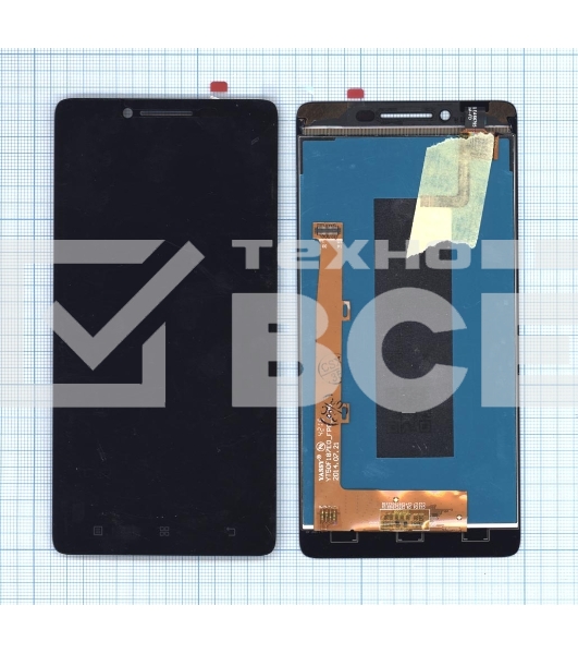 Дисплей для Lenovo Lemon 3 (K32C36) черный