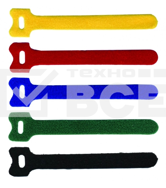 Хомут-липучка 125 мм, 20 шт., красный