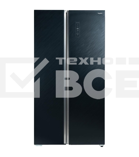 Холодильник Бирюса SBS 541 TBG черный двухкамерный 343/198 л морозилка слева, NoFrost, Side-by-side