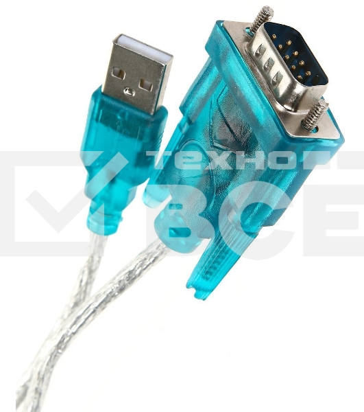 Кабель AM/Com port 9pin 1.2м Aopen/Qust адаптер USB -> RS232, DE9P (добавляет в систему новый COM порт), ACU804