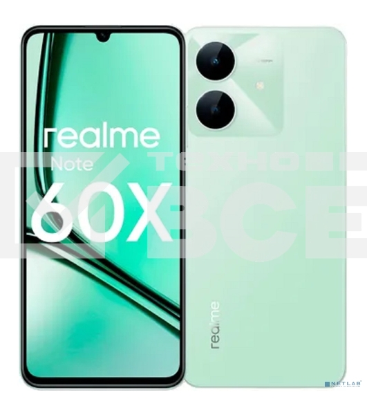 Смартфон Realme Note 60х RMX3938 4/128Gb зеленый