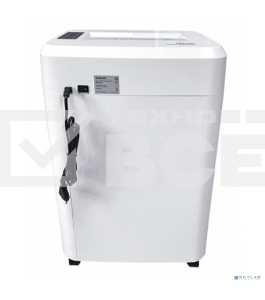 Шредер Office Kit S210N 3,9x38 белый (секр.P-4) фрагменты 16лист. 35лтр. скрепки скобы пл.карты CD