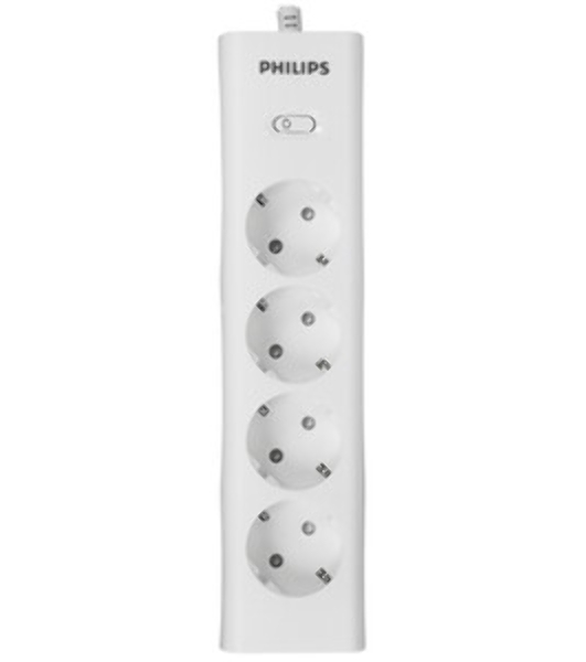Сетевой фильтр Philips CHP2145WC/51, 5м, 4 розетки, белый