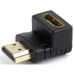 Переходник Cablexpert HDMI-HDMI 19F/19M, угловойсоединитель 90 градусов, золотые разъемы (A-HDMI90-FML), фото12