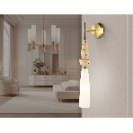 Настенный светильник Ambrella light LH75369 GD/WH золото/белый G9 max 28W 70*150*560, фото3