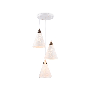 Светильник Ambrella light TR8433/3 WH/FGD белый/золото E27/3 max 40W D360*800