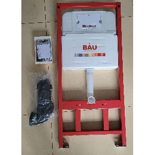 Инсталляция BAU PRO для подвесного унитаза, клавиша смыва BAU Stil для инсталляции, хром