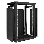 Шкаф телекоммуникационный 19' настенный 18U ExeGate EC-WM-18U.450.M.BLACK (19”, 18U, 600x450x901mm (ШхГхВ), передняя дверь металл, съемные боковые панели, пыле- и влагозащита IP23, черный RAL 9004, 2 коробки), фото4