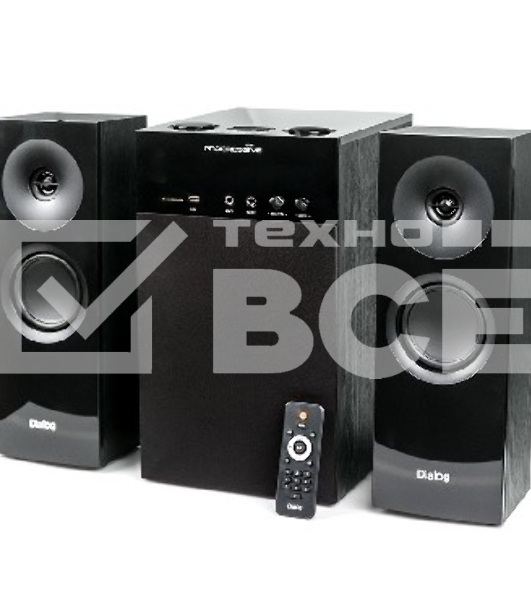 Колонки Dialog W-3000 Cherry 2.1, 60W RMS, 2 колонки+сабвуфер, дерево