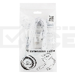 Кабель телевизионный Cablexpert, CCV-515-W-5M, Coaxial M/F, белый, 5м, фото8