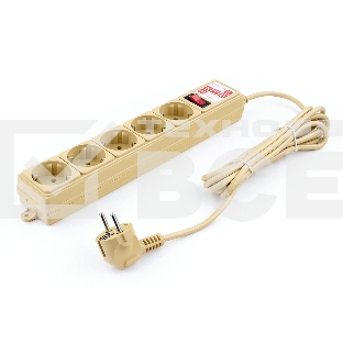 Фильтр-удл. Power Cube PC 3м 5р, беж. 10А/2,2кВт