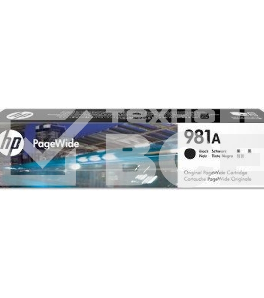Картридж струйный HP 981A черный для HP Color PageWide Ent Flow MFP 586, 566 6000 стр.