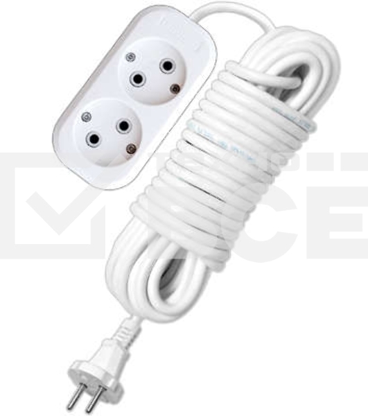 Удлинитель 2х10м без заземл. 10А IP20 Е-202 АБС-пл. ПВС 2х0.75 UNIVersal 9634265