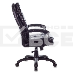 Кресло руководителя Бюрократ CH-868N Leather Venge черный, искусственная кожа, крестовина пластик, фото11