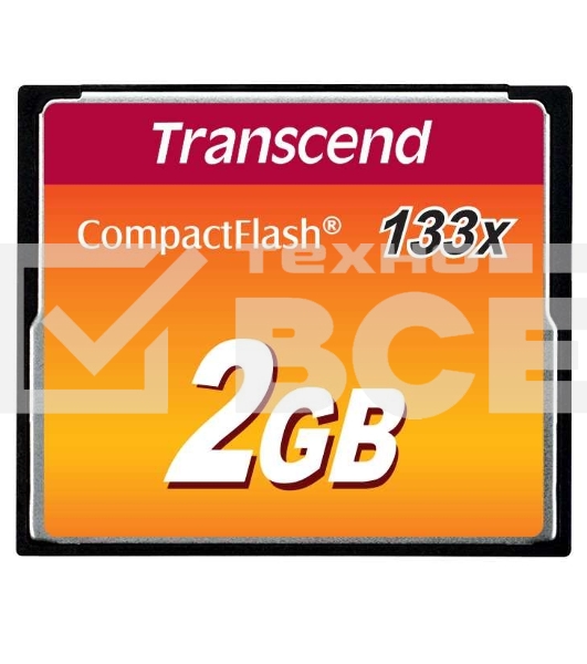 Флеш карта CF 2Gb 133x Type I Transcend (TS2GCF133)