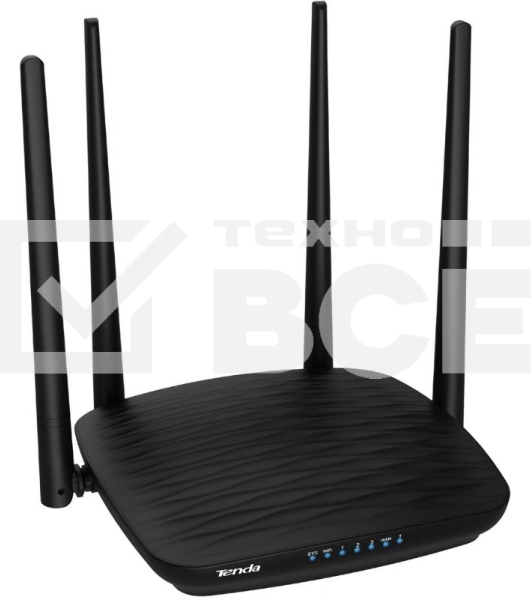Маршрутизатор Tenda AC5 1200Mbps 11AC wave2Router, MU-MIMO,1Ghz CPU，4X5dbi Antennas, 1X100Mbps WAN, 3x100Mbps LAN,WiFi On/Off Switch,Universal Rep