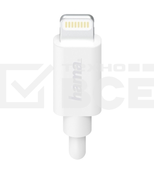 Автомобильное зар./устр. Hama H-183291 1A кабель Apple Lightning белый