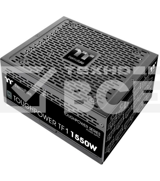 Блок питания Thermaltake Toughpower TF1 PS-TPD-1550FNFATE-1, 1550Вт, 80 PLUS Titanium, 140мм, модульный, черный