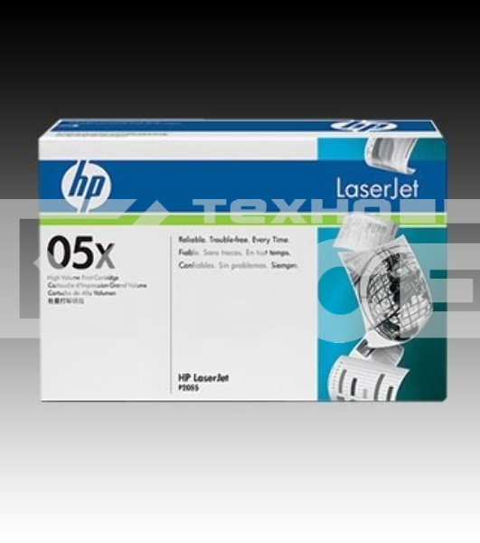 Картридж лазерный HP CE505X черный для LJ P2055 6500стр.