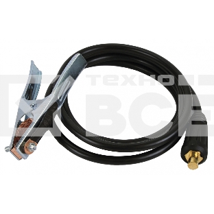Кабель сварочный ELITECH 172521 3 м DX50 25 мм2 зажим на массу 0606.000400 Кабель сварочный, 3 м, DX50,25кв мм, зажим на массу.