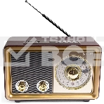 Радиоприемник портативный Сигнал БЗРП РП-324BT коричневый/бежевый USB SD/microSD, фото2