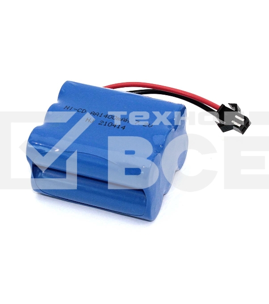 Аккумулятор Ni-Cd 7.2V 1400 mAh AA Row разъем SM