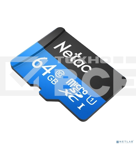 Флеш карта microSDHC 64GB Netac P500 <NT02P500STN-064G-S> (без SD адаптера) 80MB/s