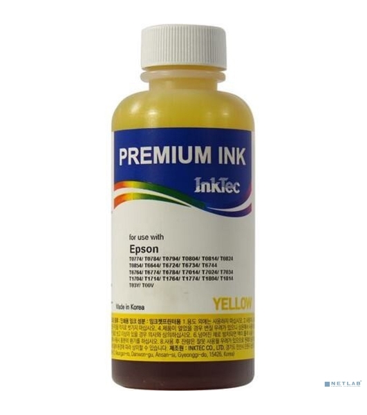 Чернила Epson R270, E0010 (InkTec) T0824, Y, 0,1л (оригинальная фасовка)