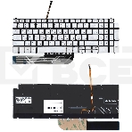 Клавиатура для ноутбука Dell Inspiron 5584 серебристая, фото3