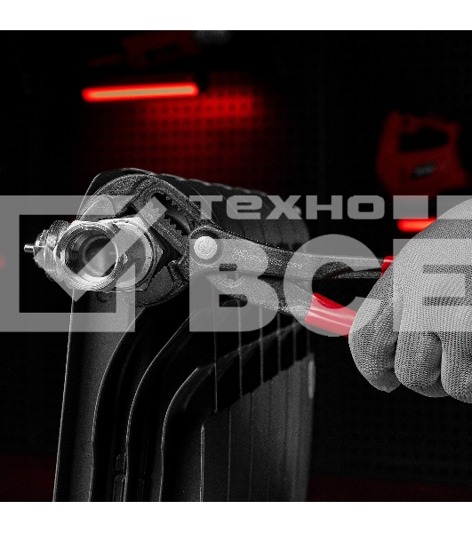 Переставные клещи Matrix 250 мм, кнопочный механизм, хром-ванадий, обливные рукоятки