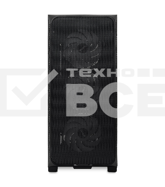 Компьютерный корпус HSPD M521, Mesh Mid Tower, черный, slide TG, 0.45 SPCC, 4x120мм ARGb ATX, mATX, mITX 160/330/184мм 2x2.5