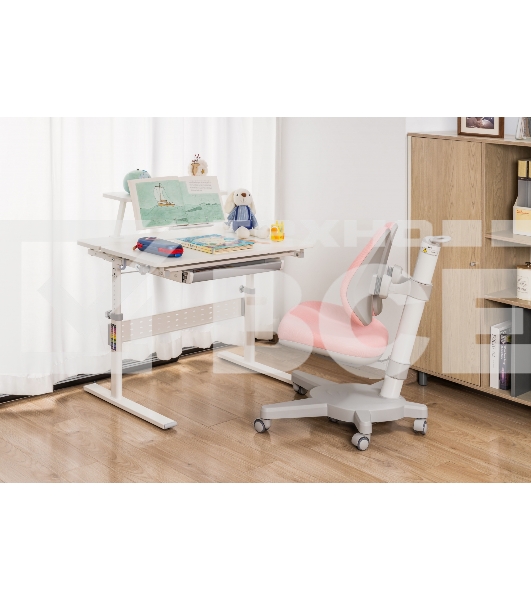 Кресло детское Cactus CS-CHR-3604PK розовый крестов. пластик серый