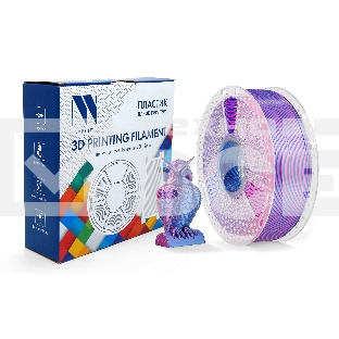 Филамент NVPRINT Silk PLA+  Red/Blue  для 3D печати диаметр 1.75мм  длина 330 метров  масса 1 кг