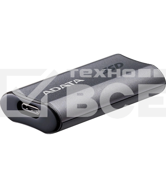 Твердотельный диск A-DATA External SC750 серый SC750-500G-CCBK 500GB USB 3.2 Gen 2 Type-C, [R/W -1050/1000 MB/s]