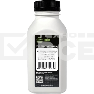 Тонер Cactus CS-THP4-100 черный флакон 100гр. для принтера HP CB435A/CB436A/CE278A/CE285A/CF283A/CF244A/CF283X (для OEM)